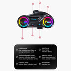 Y13 Pro Motorcycle Helmet Bluetooth Intercom Earphone with RGB Lighting — view 20