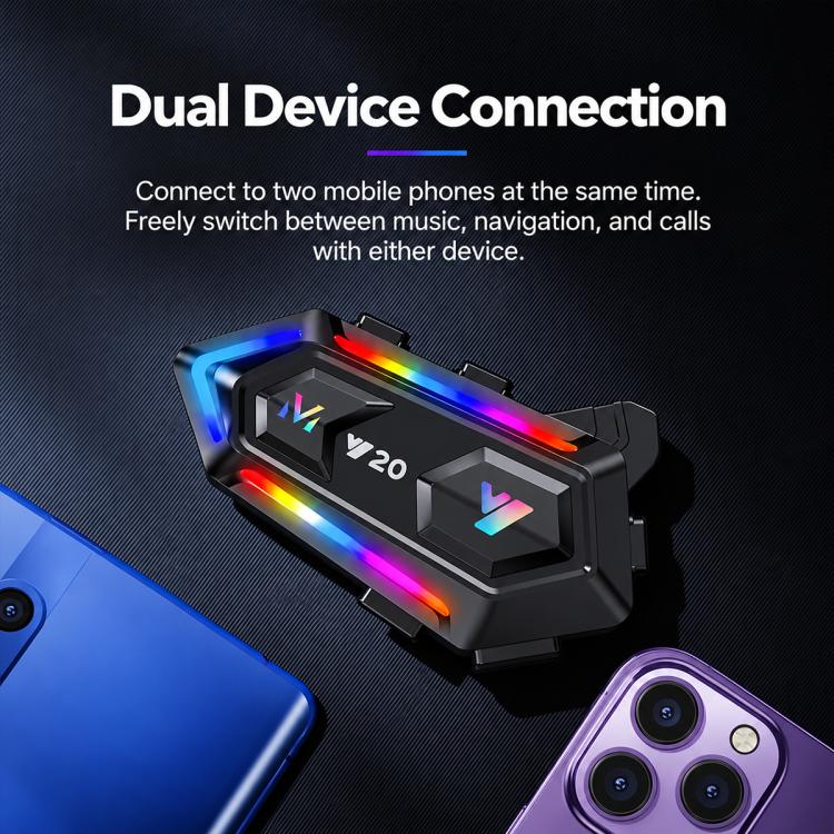 Y20 Motorcycle Helmet Dual Noise Reduction Bluetooth Earphone — view 17