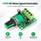 PWM DC Motor Governor Switch 1.8V / 3V / 5V / 6V / 12V 2A Speed Controller — view 3