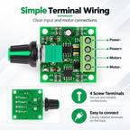 PWM DC Motor Governor Switch 1.8V / 3V / 5V / 6V / 12V 2A Speed Controller — view 4