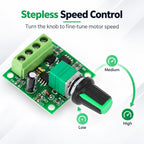 PWM DC Motor Governor Switch 1.8V / 3V / 5V / 6V / 12V 2A Speed Controller — view 5