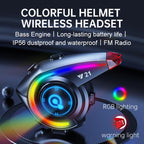 Y21 Motorcycle Helmet Bluetooth Earphone with Smart Warning Light — view 5