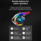 Y21 Motorcycle Helmet Bluetooth Earphone with Smart Warning Light — view 16