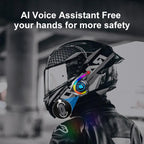 Y21 Motorcycle Helmet Bluetooth Earphone with Smart Warning Light — view 8