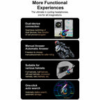 Y21 Motorcycle Helmet Bluetooth Earphone with Smart Warning Light — view 13
