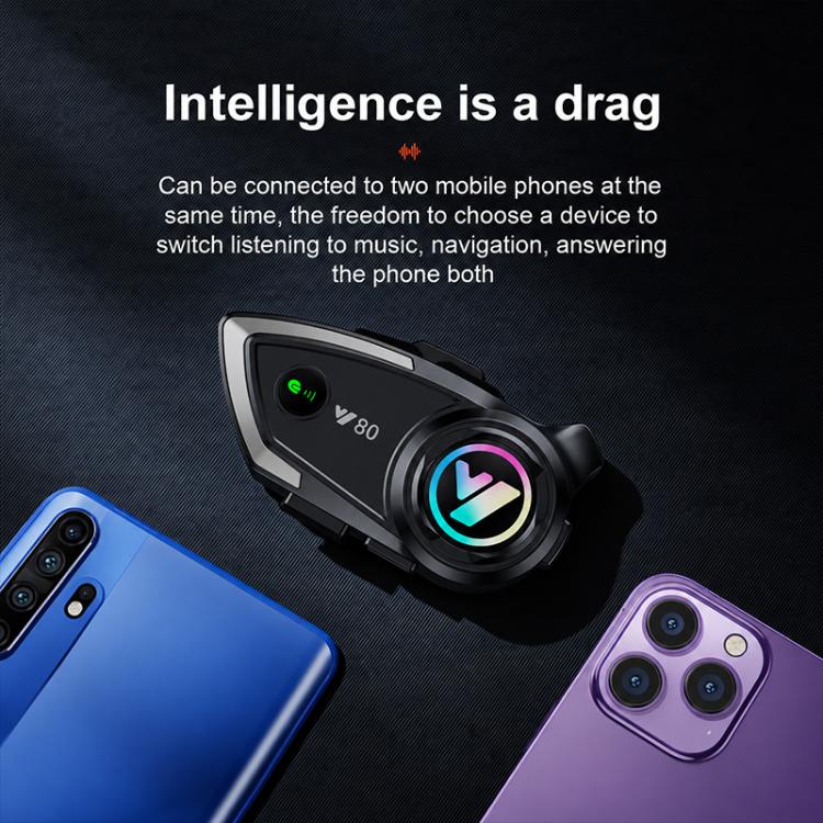 Y80 Motorcycle Helmet Bluetooth Earphone with Dual Noise Reduction — view 11