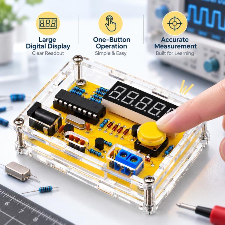 1Hz-50MHz Frequency Meter with Shell Frequency Counter DIY Kit Digital — view 6