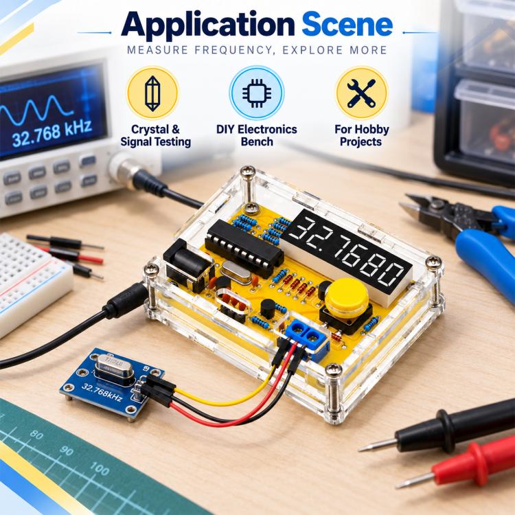 1Hz-50MHz Frequency Meter with Shell Frequency Counter DIY Kit Digital — view 7