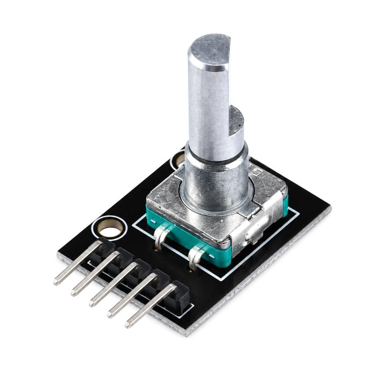 KY-040 360 Degree Rotary Encoder Module — with Threaded