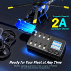ToolkitRC 1S ToolkitRC 1S 2A 8-Channel Multi-Input Output Smart Balance Battery Charger — view 7