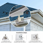 Roof Drainage Gutter Aluminum Alloy Mount Holder Kit — view 7