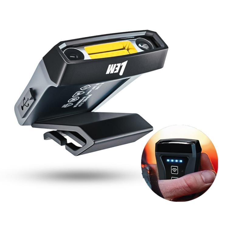 LEM L300 Fishing Headlamp Rechargeable LED Cap Clip Light with Motion Sensor