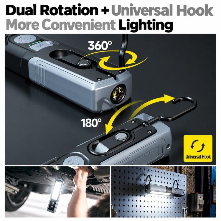 LEM G09 Pro Rechargeable LED Work Light 1000LM Super Bright Magnetic Mechanic Light — view 11