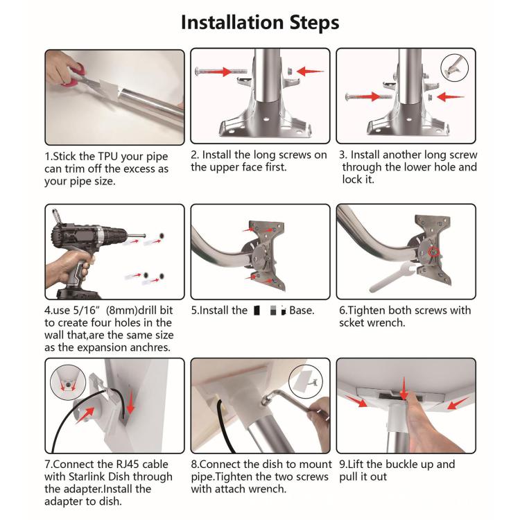 Roof Eave Elbow Mounting Bracket Kit
