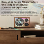 KUANGXIANG K18 Creative Mural-Style CD Player RGB Light Bluetooth Speaker with Remote Control — view 9