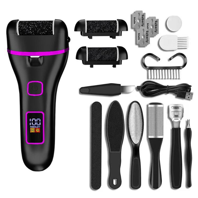 711 Electric Callus Removal Foot File Dead Skin Remover — Black Gold Champagne