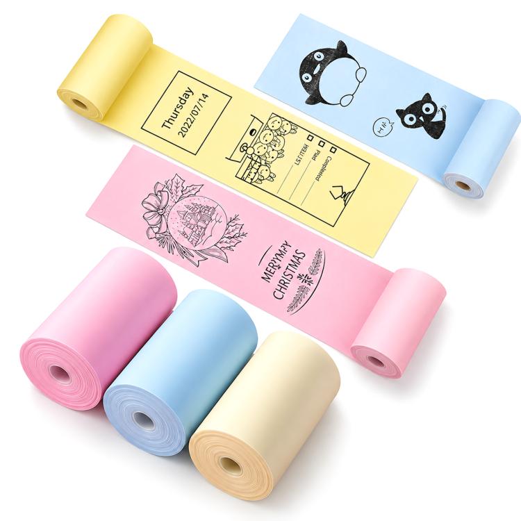 57 x 25mm Children Printing Camera Photo Paper Thermal Paper — Self-adhesive Printing Paper