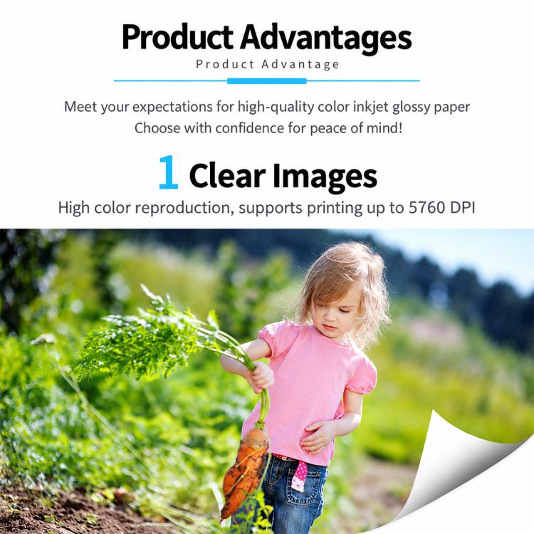 50 PCS / Pack A3 Double-Sided High Glossy Inkjet Coated Business Card Paper Photo Printing Paper — 140g
