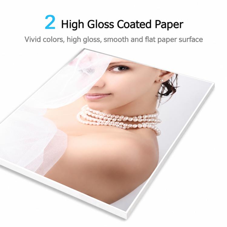 50 PCS / Pack A3 Double-Sided High Glossy Inkjet Coated Business Card Paper Photo Printing Paper — 160g