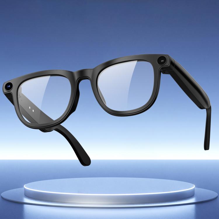 CY01 Pro AI Smart Glasses with 8MP Camera, AI Translation, Video Recording, Voice Assistant — Blue Light