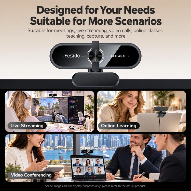 Yesido KM36 4K 12MP Computer USB Webcam — view 9