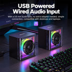 Yesido YSW54 2.0 Channel Stereo Desktop Bluetooth Speaker — view 6