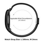 Magnetic Clasp Nylon Loop Watch Band — Diamond Blue