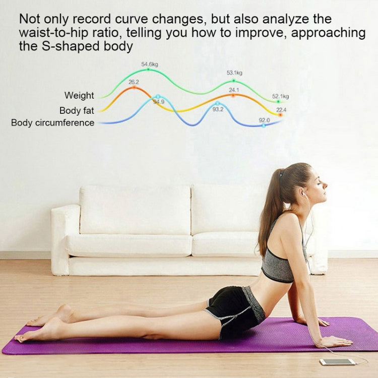 Household Smart Body Fat Electronic Weighing Scale, USB Charging Version