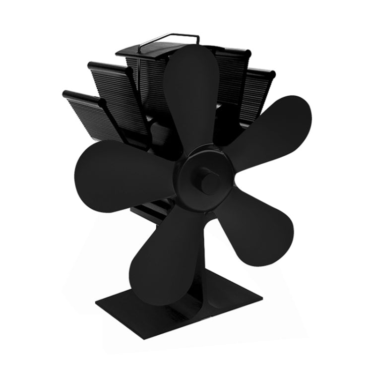 YL602 5-Blade High Temperature Metal Heat Powered Fireplace Stove Fan