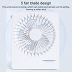 Portable Dormitory Desktop Electric Fan USB Charging Mini Fan — view 6