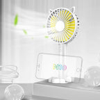 N10 Multi-function Handheld Desktop Holder Electric Fan, with 3 Speed Control