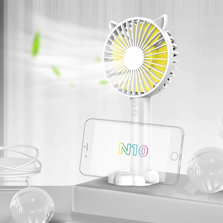 N10 Multi-function Handheld Desktop Holder Electric Fan, with 3 Speed Control