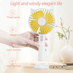 N10 Multi-function Handheld Desktop Holder Electric Fan, with 3 Speed Control