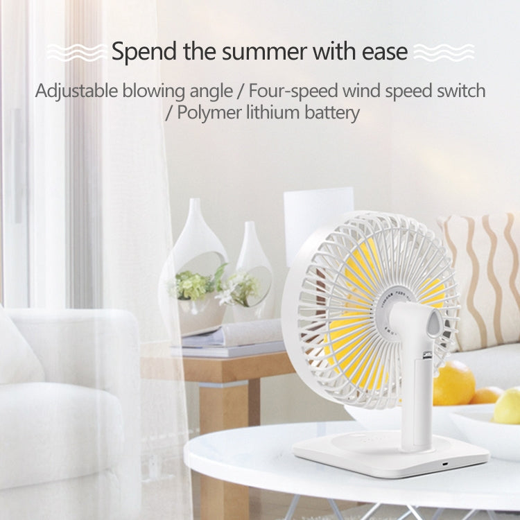 N11 Adjustable USB Charging Mute Desktop Electric Fan, with 3 Speed Control