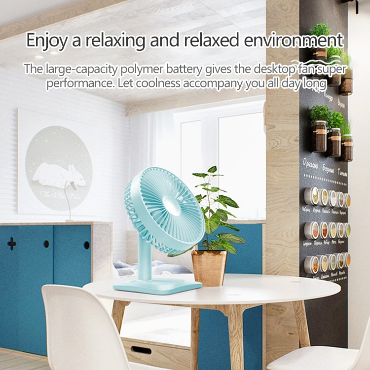 N11 Adjustable USB Charging Mute Desktop Electric Fan, with 3 Speed Control