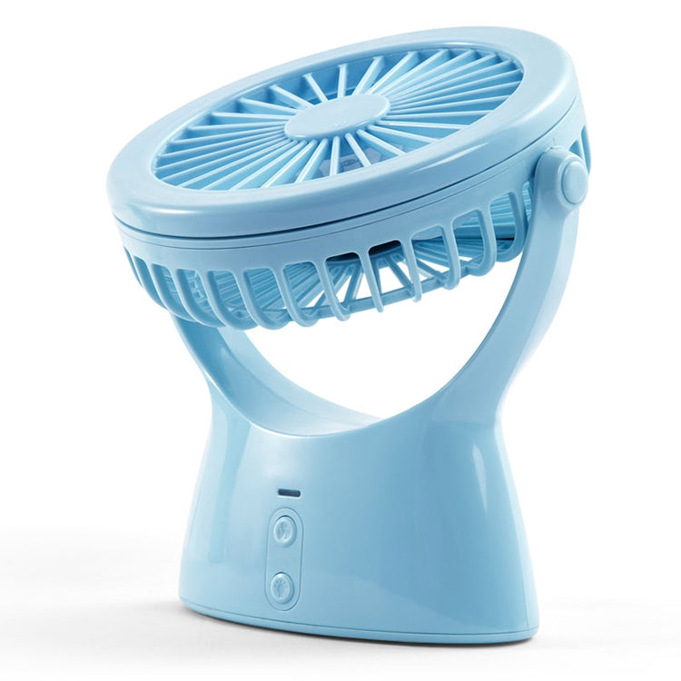 S1 Multi-function Portable USB Charging Mute Desktop Electric Fan Table Lamp, with 3 Speed Control — Mint Green