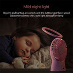 S1 Multi-function Portable USB Charging Mute Desktop Electric Fan Table Lamp, with 3 Speed Control — view 10