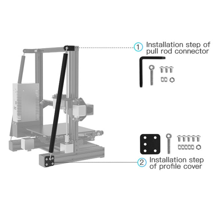 Creality Ender-3 / 3Pro Tie Rod Fixed Support Frame 3D Printer Structure Bracket — view 9