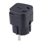 Portable Three-hole AU to UK Plug Socket Power Adapter
