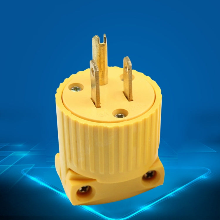 5-15P 125V Detachable Plug Adapter 15A Tripolar Power Adapter, US Plug