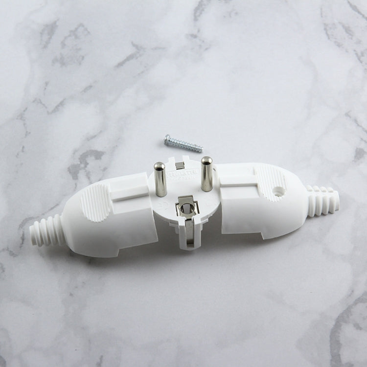 Side Wiring Tripolar Power Plug, EU Plug