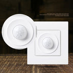 86 Type Energy Saving Lamp Infrared Light Control Induction Delay Wall-mounted Switch