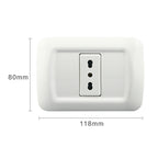 118 Type Single Connection PC Wall-mounted Socket — view 2