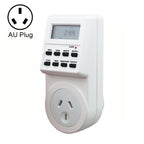 AC 240V Smart Home Plug-in LCD Display Clock Summer Time Function 12/24 Hours Changeable Timer Switch Socket, AU Plug
