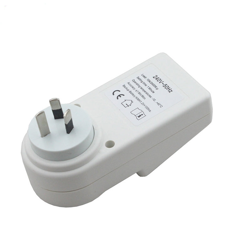 AC 240V Smart Home Plug-in LCD Display Clock Summer Time Function 12/24 Hours Changeable Timer Switch Socket, AU Plug — view 5
