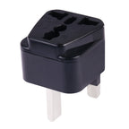 Portable Universal Socket to UK Plug Power Adapter Travel Charger — White