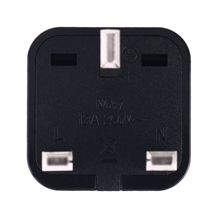 Portable Universal Socket to UK Plug Power Adapter Travel Charger — view 7