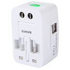 110-250V Multi-function Travel Universal Converter with Dual USB Interfaces, EU / UK / US / AU Plug — view 2