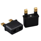 100 PCS US/EU Plug to UK Plug Adapter Power Socket Travel Converter — view 3
