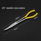 11 Inch Multi-function 25 Degree Bending Needle-nosed Pliers Hand Tool — 25 Degree Bending